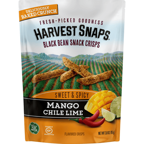 Calbee Harvest Snaps Crunchy Loops Baked Red Lentil Snacks Sour Cream &  Onion, 71g