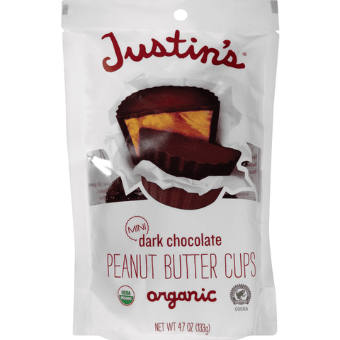 Justin's Organic Dark Chocolate Almond Butter Cups, 2 count, 1.4