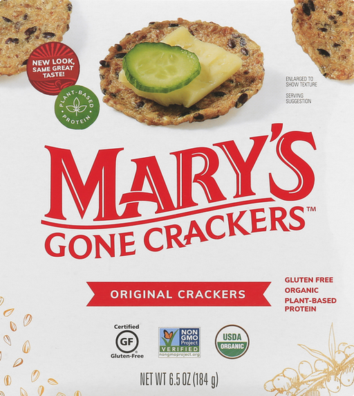 Marys Gone Crackers Crackers, Original - 6.5 Ounce