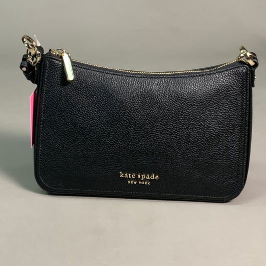 Kate Spade New York Hudson Black Leather Shoulder Bag K6576BLK