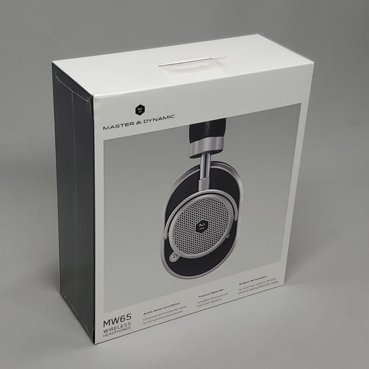 MASTER & DYNAMIC Wireless Headphones Active Noise Cancellation 24HR Battery MW65 (New Sealed)