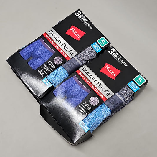 10 Hanes Assorted Colors XL 40-42 Boxer Briefs Comfort Flex
