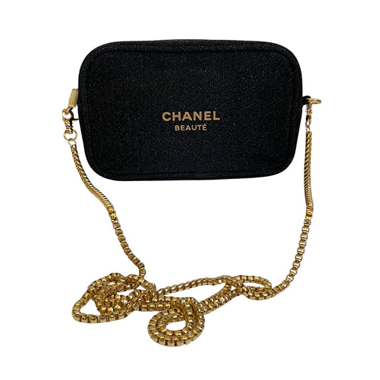 CC VIP Gift Black Crossbody Bag in Gold Hardware