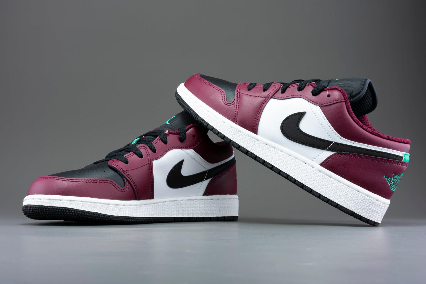 air jordan 1 low dark beetroot roma green