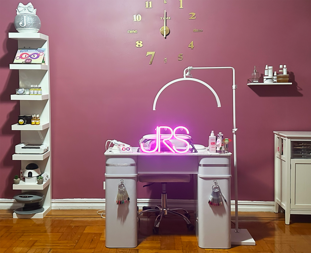 Photo of the nail care station at JRS Salon