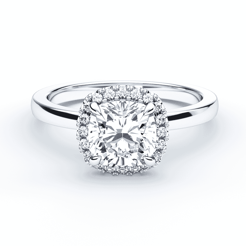 Classic GIA 5.01ct Natural CUSHION Diamond Engagement 3 Stone Platinum –  Treasurly by Dima Inc