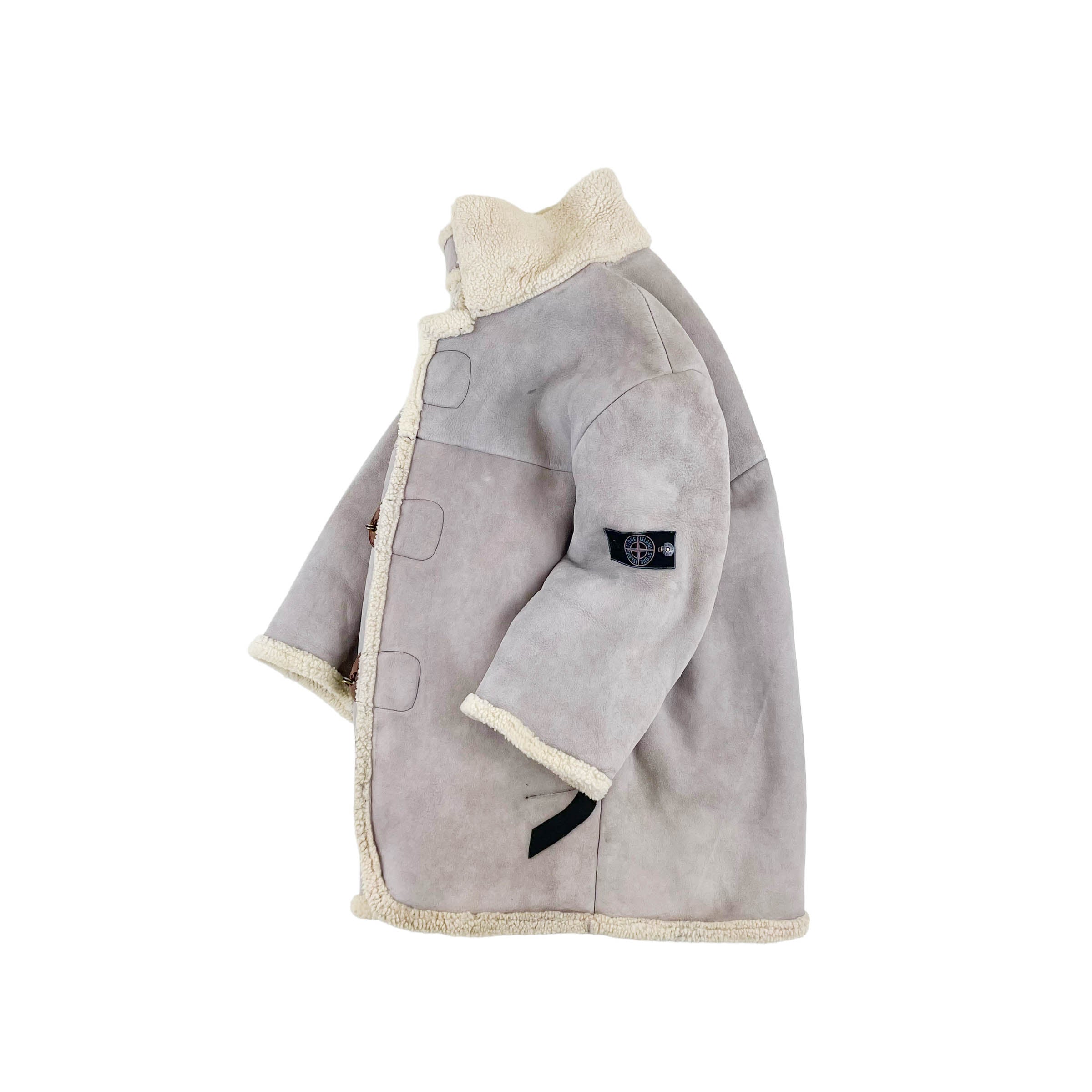 image of Vintage Stone Island Shearling Jacket (L)