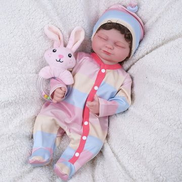 Babeside™ Reborn Baby Doll 17'' The Sleeping Rainbow Baby Skylar