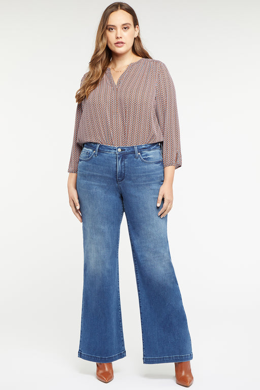 Pull-On Teresa Wide Leg Jeans In Plus Size Sculpt-Her™ Collection