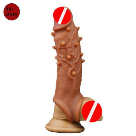 7 inch dotted condom