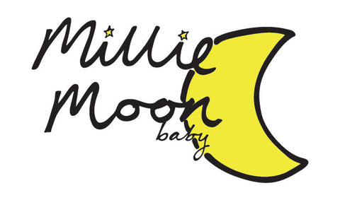 The first doodle of the Mille Moon Baby logo drawn sat at the kitchen table in our first house