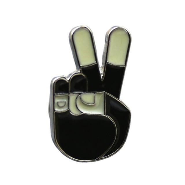 Peace Sign Enamel Pin — Distinct Pins 4879