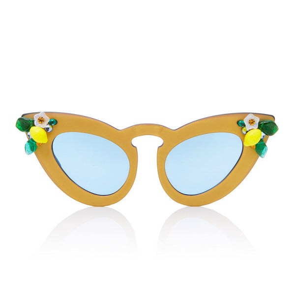 A-Morir Eyewear | Whiskey Sour Cat Eye With Glass Fruit And Leaves - A ...