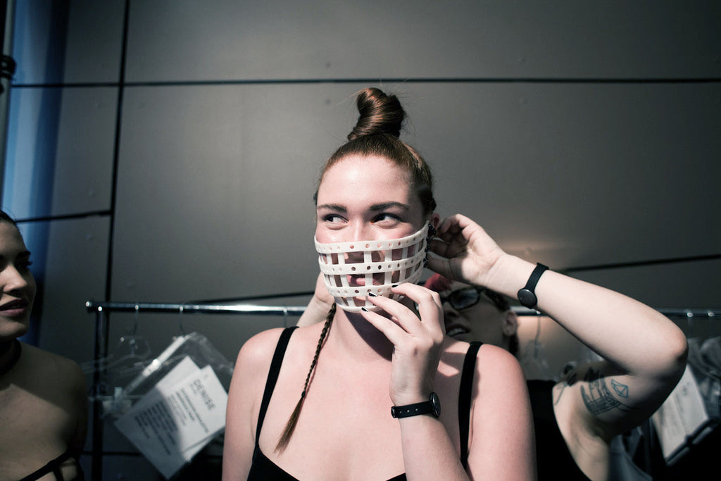 Backstage at Chromat Behind The Scenes Fashion Show