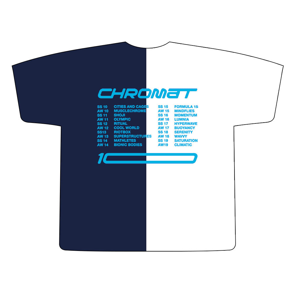 Chromat x Reebok 10 Year T - White/Navy