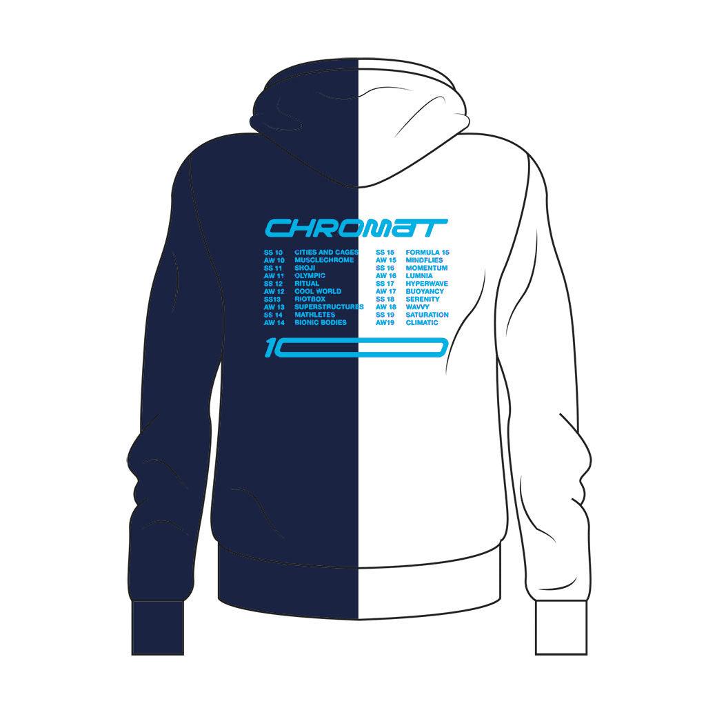 Chromat x Reebok 10 Year Hoodie - White/Navy