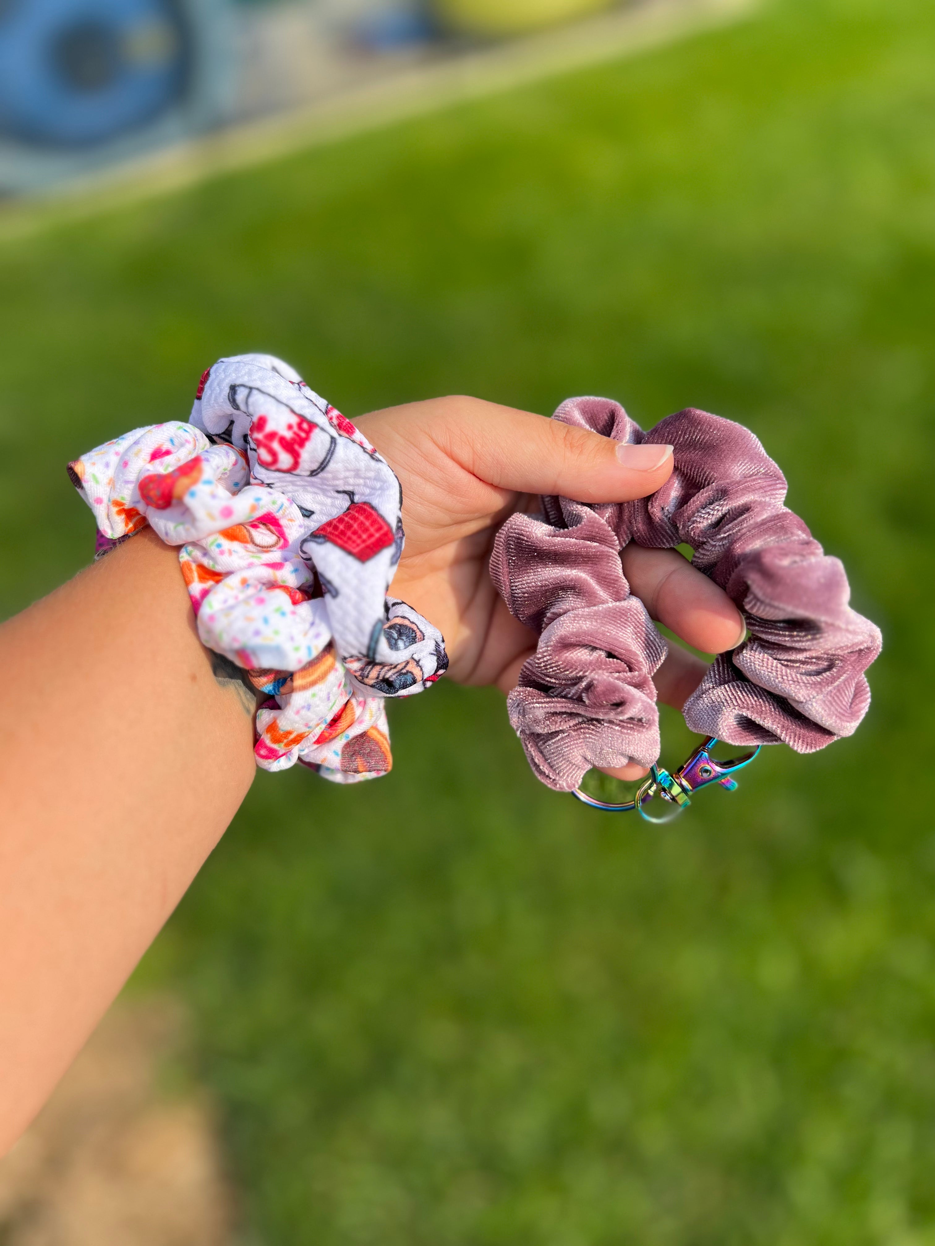 Scrunchie Wristlet Keychain