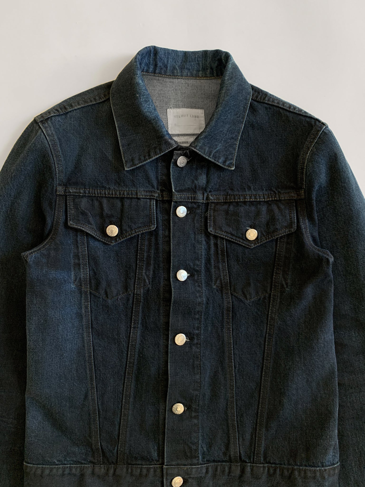 Helmut Lang 1998 Coated Denim Jacket – firstfinal