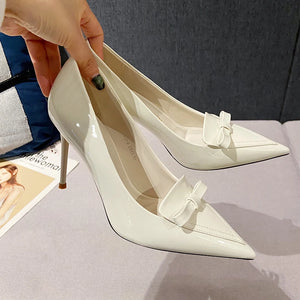 Kukombo 2024 Spring and Autumn New Fashion Large Size Fashion High Heels Women's Sexy Banquet Temperament Work Women Shoes - Kukombo