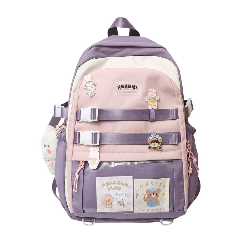 Back to school backpack Japanese Large Capacity Kawaii High Kwaii Stud ...