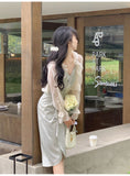 Kukombo Summer Elegant Strap Midi Dress Women Casual Sleeveless Pure Color Corset Dress Even Party Slim Korean Dress Female