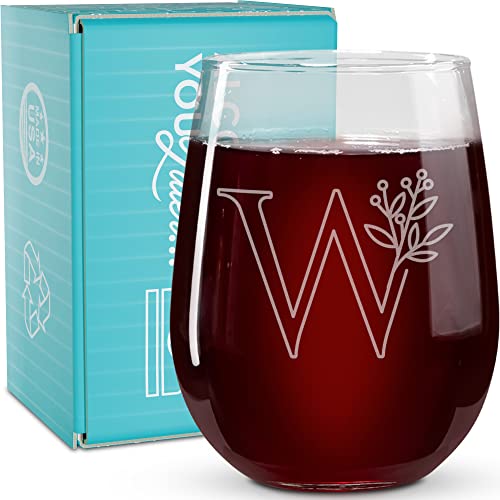 Personalized Monogrammed Acrylic Wine Glasses 12 Oz