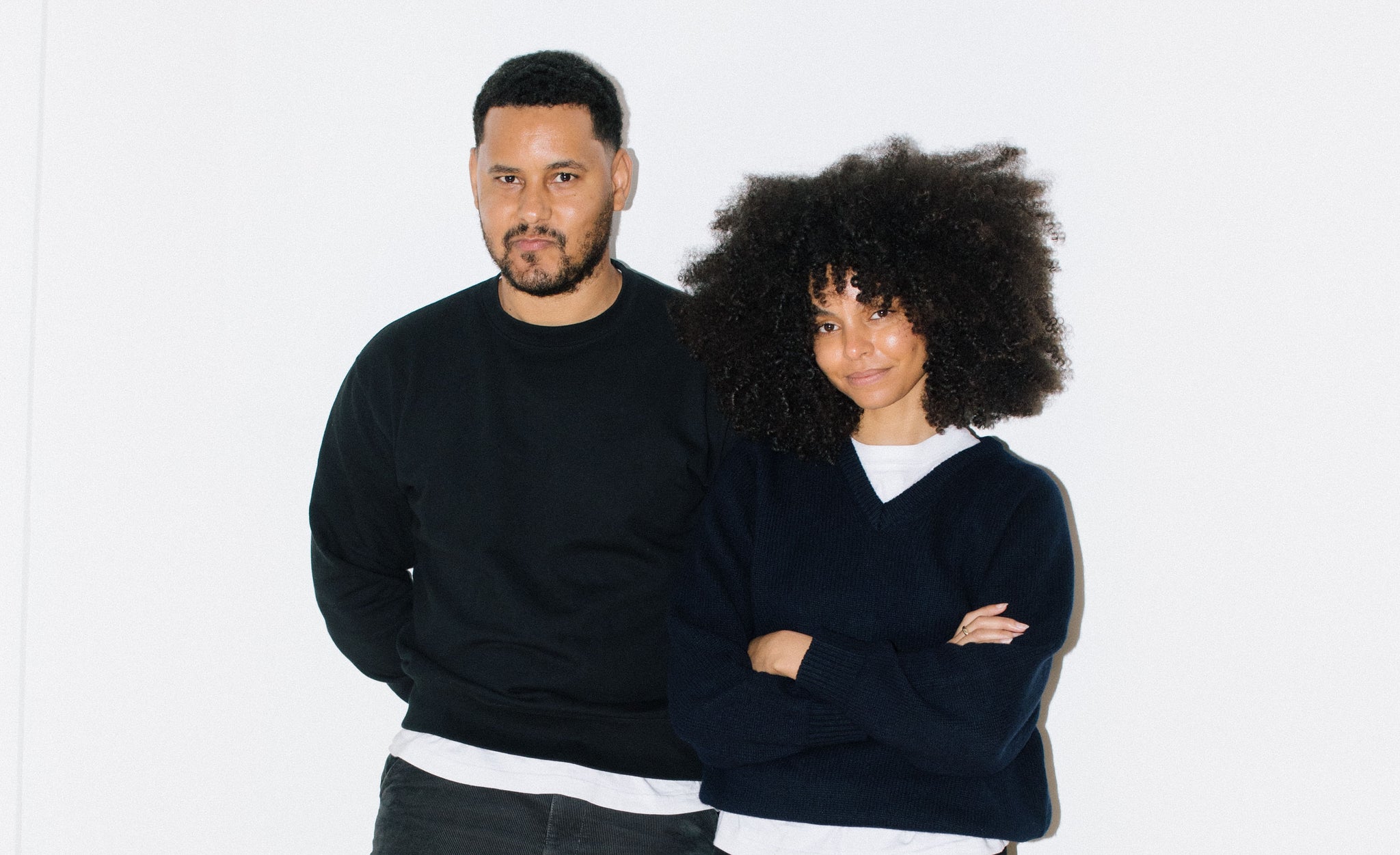 Dwayne Vatcher and Brittney Mackinnon, founders of Body of Work, a design studio specializing in elevated, unisex basics