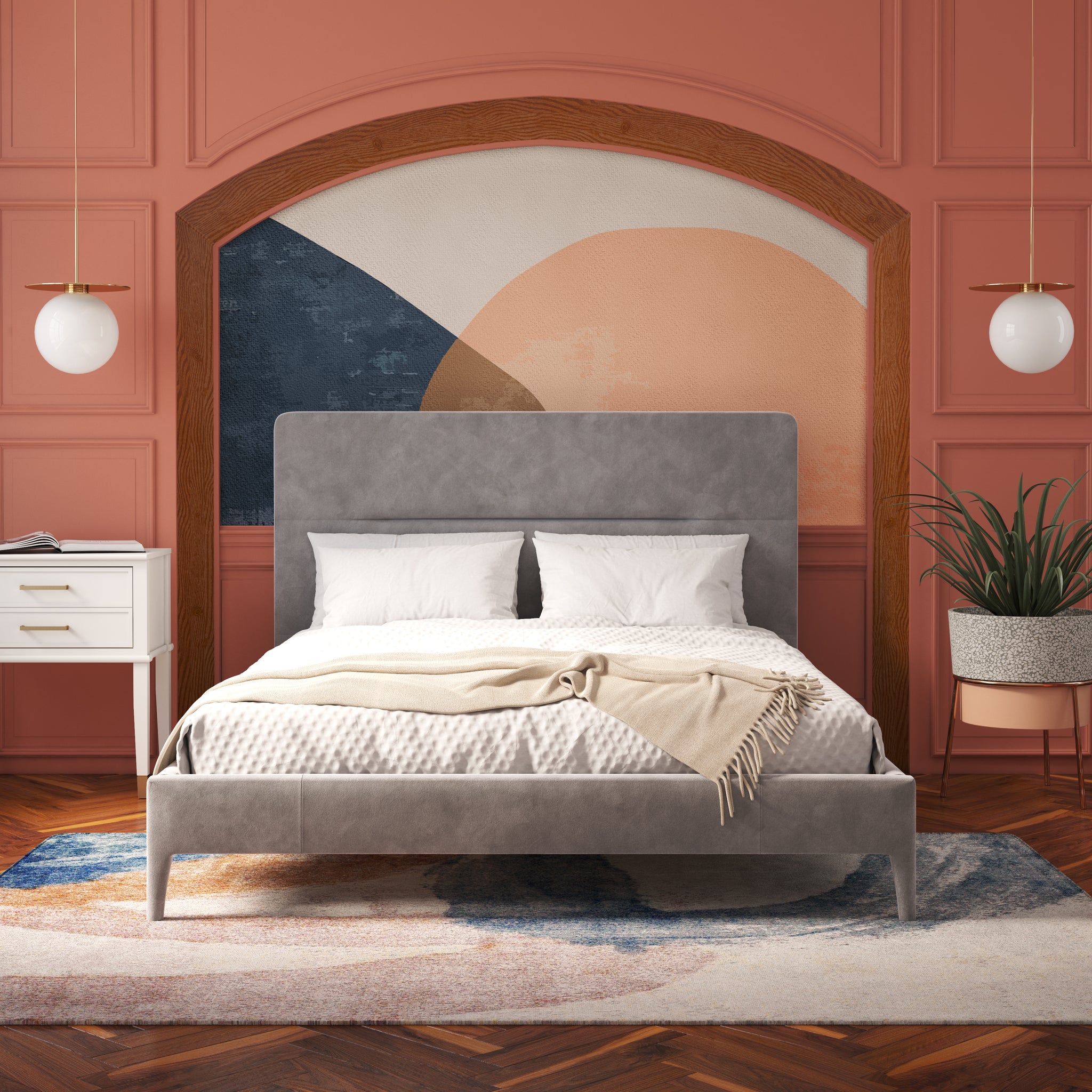 CosmoLiving by Cosmopolitan Westerleigh Upholstered Bed