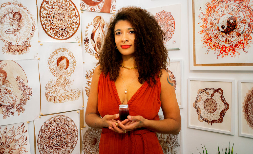 Jasmine Alicia Carter  Period artist, founder of Menstrual Art Movement