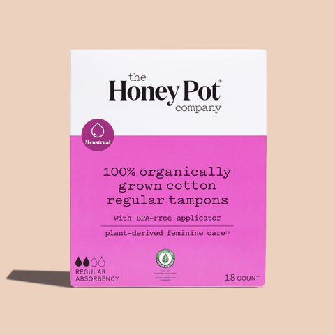Organic Regular Tampons, The Honey Pot Company, $9.99