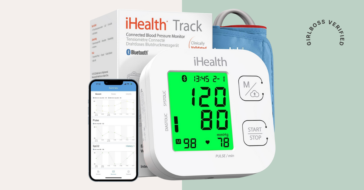  iHealth Neo Wireless Blood Pressure Monitor, Upper Arm Cuff,  Bluetooth Blood Pressure Machine, Ultra-Thin & Portable, App-Enabled for  iOS & Android : Health & Household