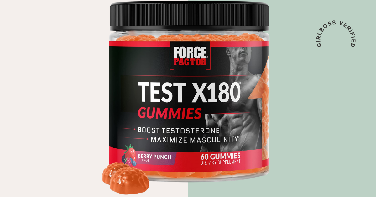 Force Factor Test X180 Gummies Testosterone Booster for Men