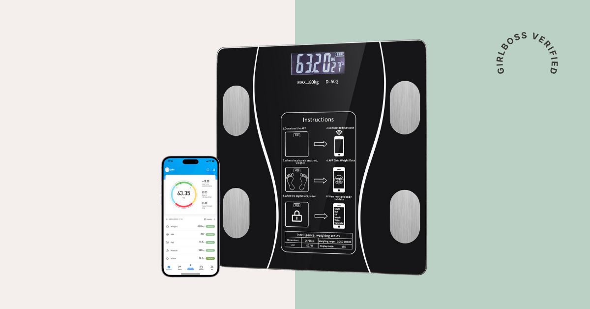  ABLEGRID Body Fat Scale,Smart WiFi Digital Bathroom