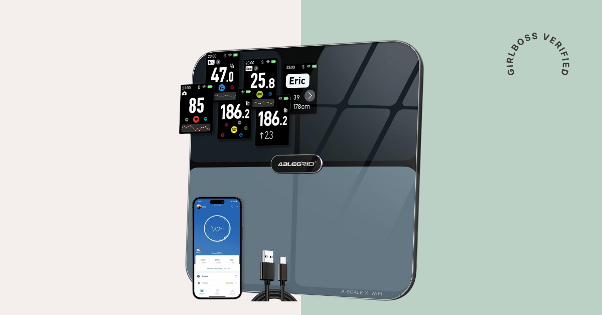  OOYY Digital Simple and Practical Body Fat Scale with Led  Display, Bathroom Scale with Smartphone App : Health & Household