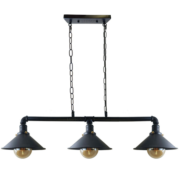 3 light pendant industrial