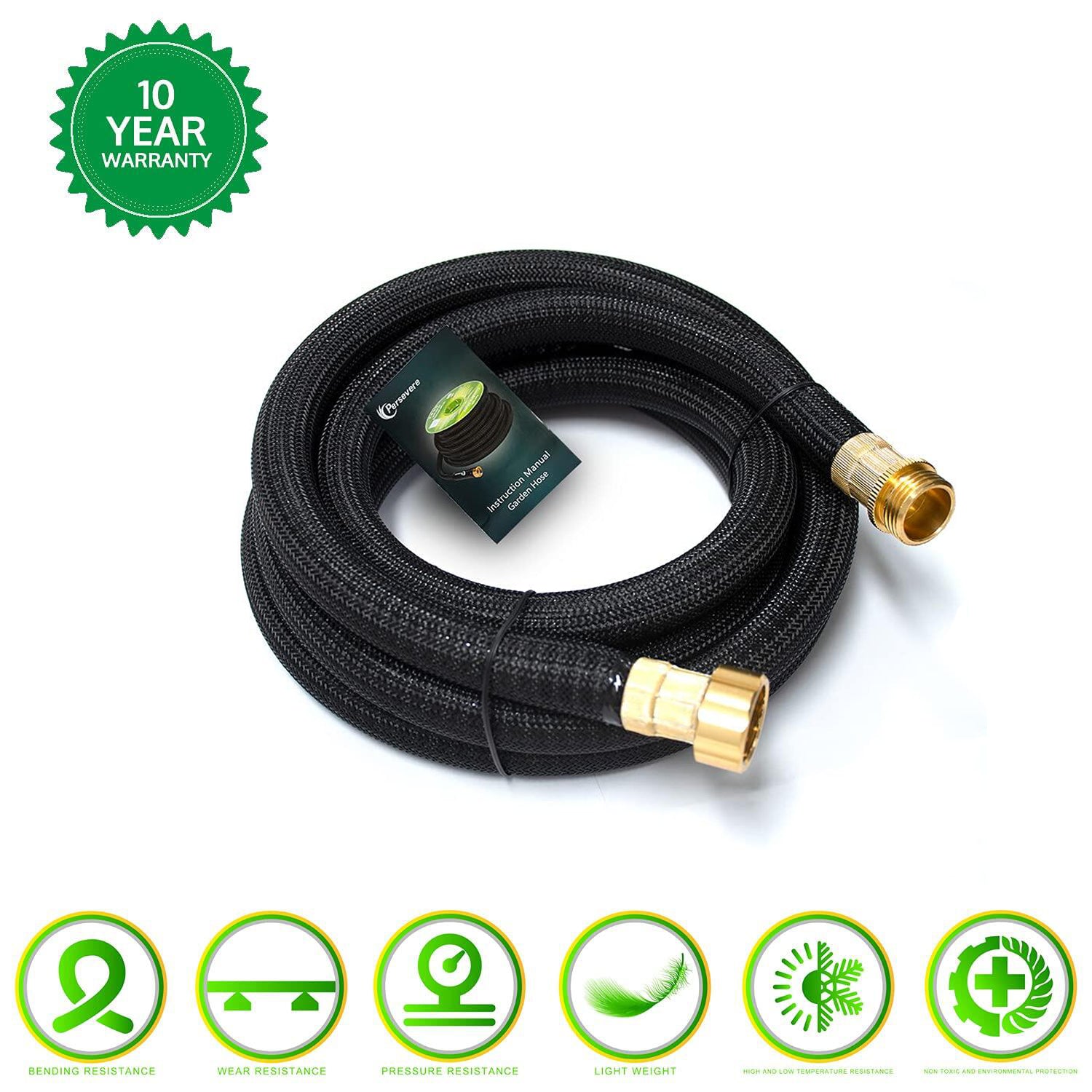 Persevere 0.8ft Short Garden Hose Faucet Hose Extension Adapter Kink-F -  Garden courtyard