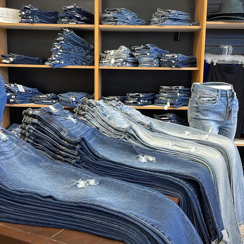 Over 100 pair of jeans in stock