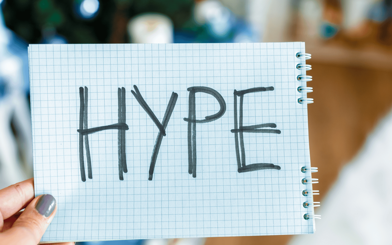 notebook with hype written on it