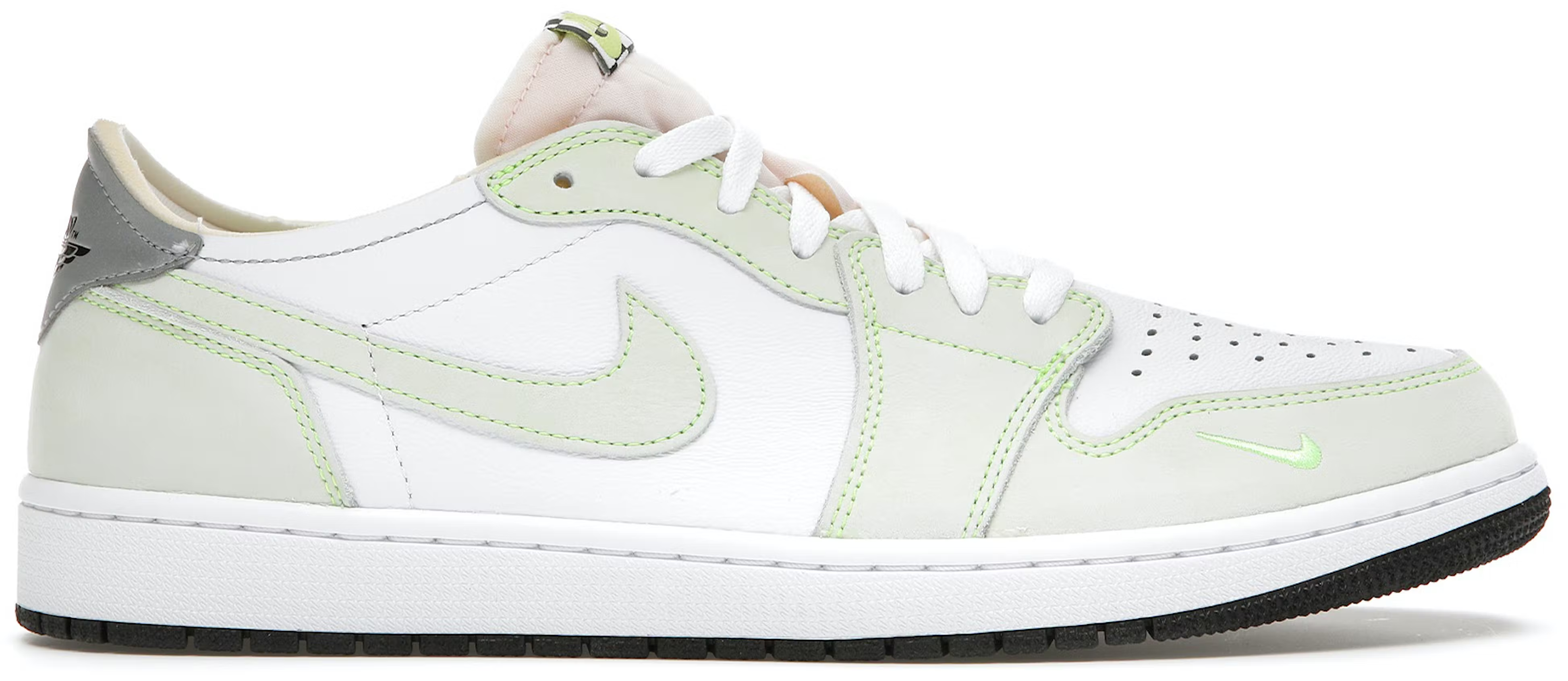 jordan 1 retro low white ghost green black