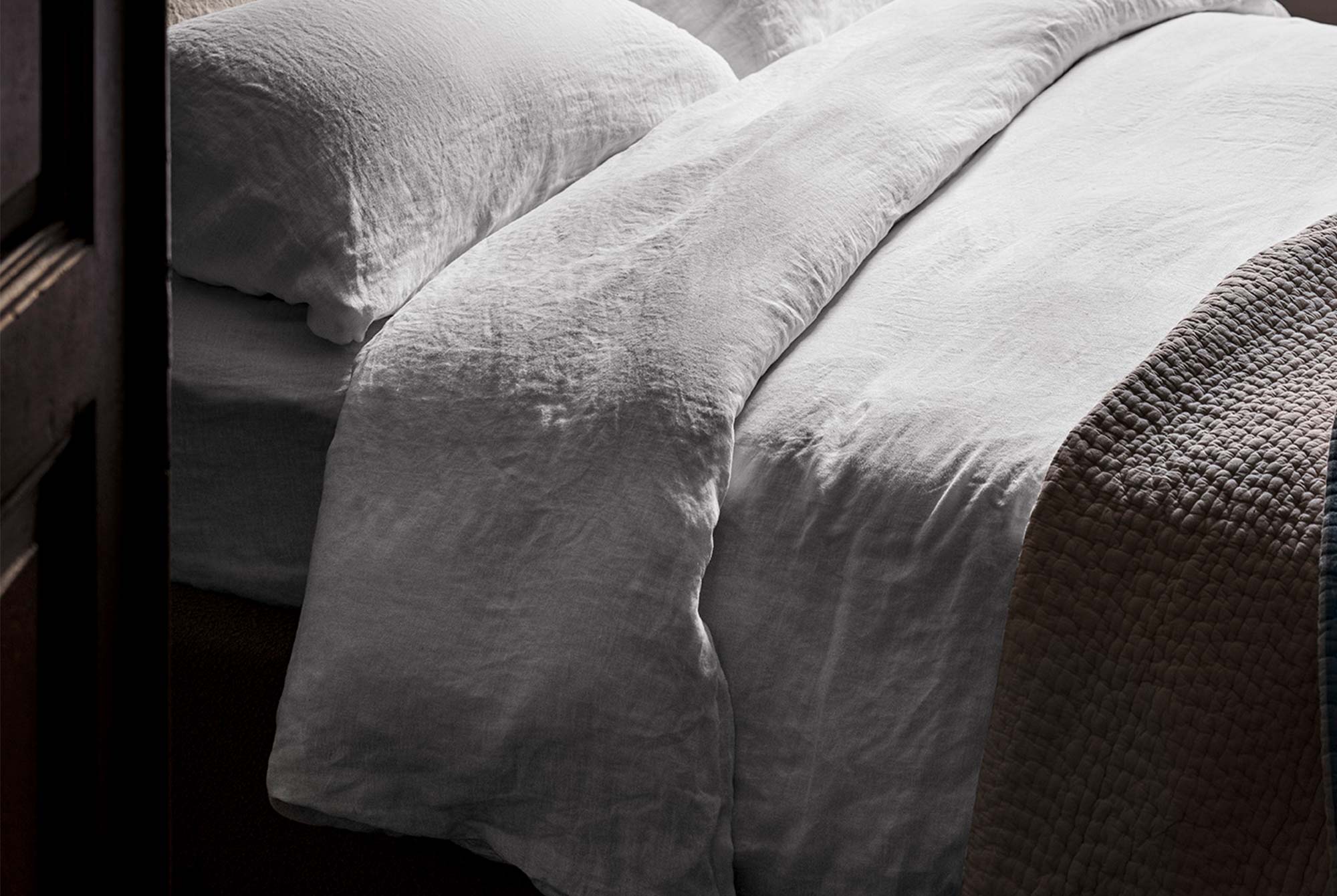 Organic Linen Deep Fitted Sheet - Naturalmat product image