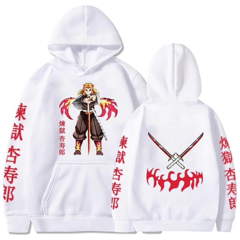 メンズヨウジヤマモトHoodie Shirt Rengoku White（煉獄杏寿郎