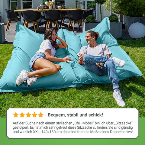 XXL Sitzsack für Outdoor und Indoor.