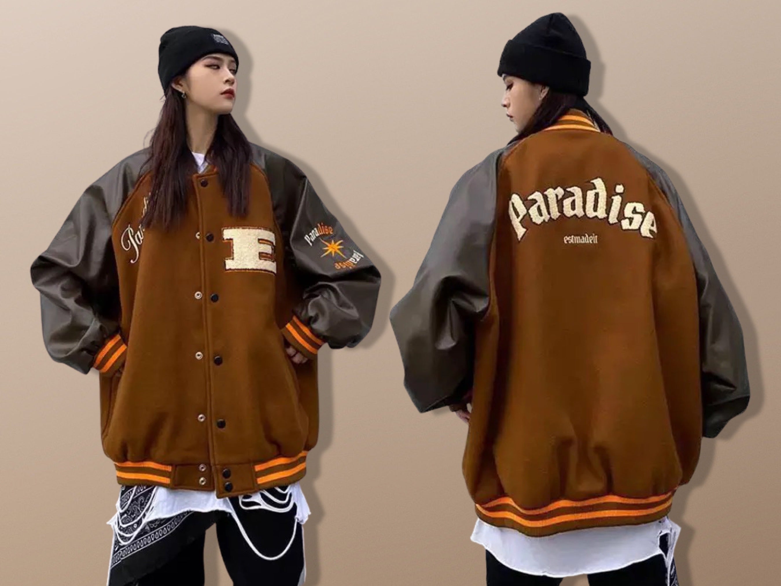 Harajuku Streetwear Remedy Crew Varsity Jacket