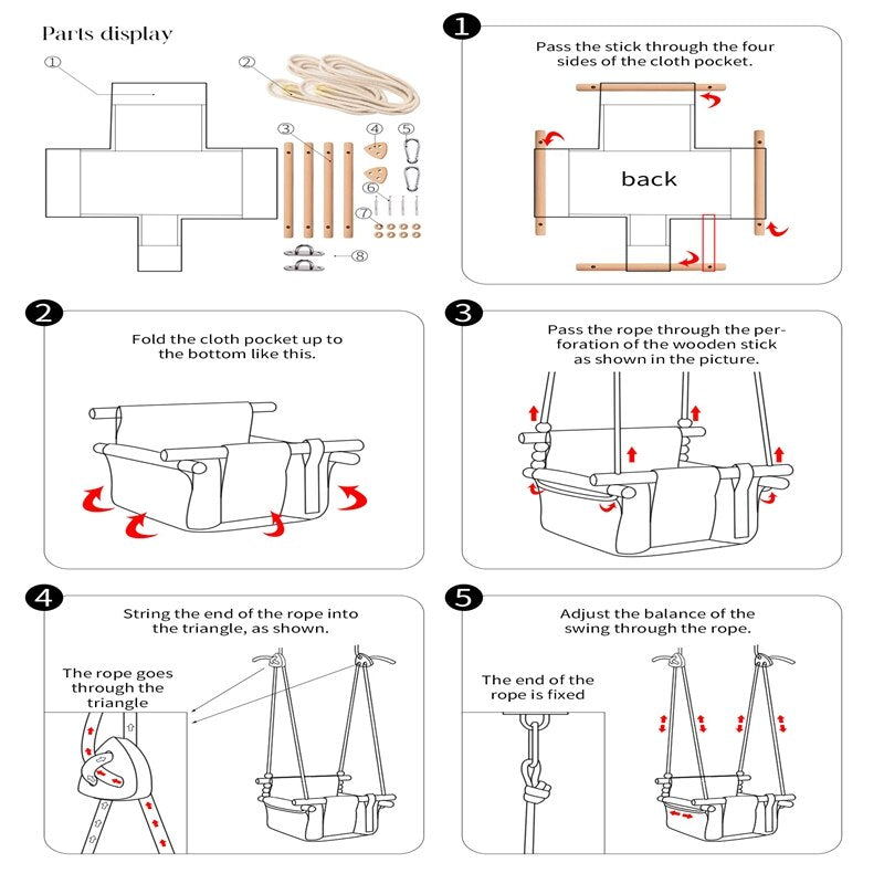 swing chair parts