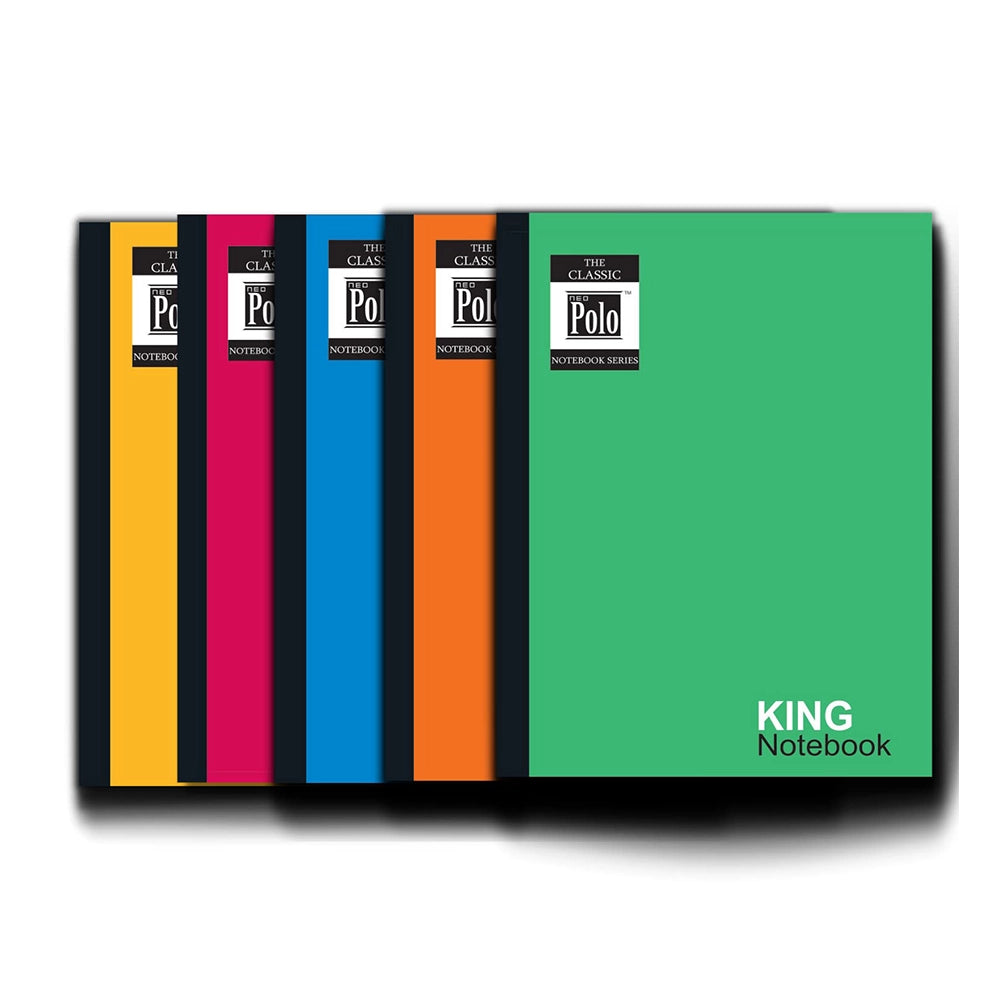 NEOPOLO Maths Ruled Notebooks 72 Pages, King Size, 24x18cm, Pack of 20