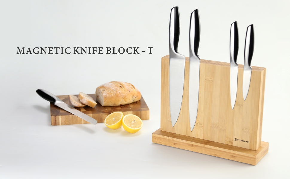 Luxury Magnetic Knife Block Holder Cutlery Display Stand