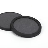 4 Inch Slate Stone Drink Coasters With Storage Ring Coaster Set Basic
