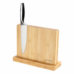 Luxury Magnetic Knife Block Holder Cutlery Display Stand Bamboo