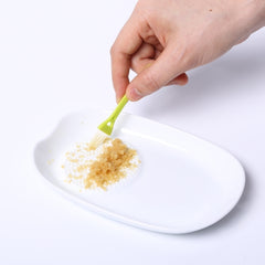 16.5 cm Ceramic Grater Spoon Rest Herb Stripper With Mini Brush