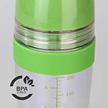 2 in 1 Salad Dressing Shaker With Citrus Juicer Salad Tool 250ml Green